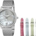 GUESS Women’s U0785L1 Interchangeable Wardrobe Watch Set with Beautiful Accessory Box