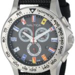 Nautica Men’s N19595G NST 600 Chrono Flag Classic Analog with Enamel Bezel Watch