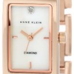 Anne Klein Women’s 109414MPRG Diamond Accented Rosegold-Tone Chain Bracelet Watch