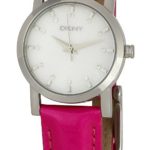 DKNY Women’s NY4795 Color Bar Pink Leather Strap Watch
