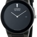 Citizen Men’s Eco-Drive Axiom Watch with Black Leather Band, AU1065-07E
