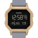 Nixon Women’s Siren SS Digital Watch Light Gold Gray 36mm