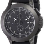 Ritmo Mundo Unisex 1101/1 Stainless Steel and Aluminum Watch with Black Silicone Band