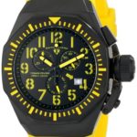 Swiss Legend Men’s 10540-BB-01-YA Trimix Diver Chronograph Black Dial Yellow Silicone Watch
