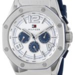 Tommy Hilfiger Men’s 1790914 Cool Sport Multi-Eye Navy Silicone Strap Watch
