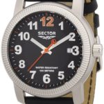 Sector Men’s R3251139025 500 Analog Display Quartz Black Watch