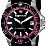 Wenger Women’s 0621.103 Sea Force 3 H Analog Display Swiss Quartz Black Watch