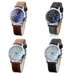 Watches for Men, Men’s Classic Quartz Watch,Wugeshangmao Boy’s Belt Sport Quartz Wrist Watch Business Casual Watches Gift,Round Dial Case Leather Band Watches
