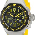 Swiss Legend Men’s 10540-01-BB-YA Trimix Diver Chronograph Black Dial Yellow Silicone Watch