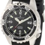 Momentum Men’s 1M-DV06B1B M1 Deep 6 Stainless Steel Dive Watch With Black PU Band