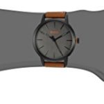 HUGO BOSS Men’s Copenhagen Stainless Steel Quartz Watch with Leather Strap, Brown, 20 (Model: 1550054)