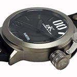 Adee Kaye Men’s AK7285-MIPB Analog Display Japanese Quartz Black Watch