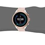 Fossil Women’s Gen 4 Sport Heart Rate Metal and Silicone Touchscreen Smartwatch, Color:Blush Pink (FTW6022)