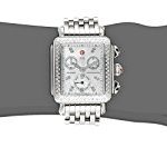MICHELE Women’s MWW06P000099 Deco Analog Display Swiss Quartz Silver Watch