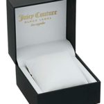 Juicy Couture Black Label Women’s Swarovski Crystal Accented Gold-Tone and Purple Velvet Strap Watch, JC/1250PRPR