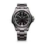 Victorinox Men’s 241665 Swiss Army Night Vision Dark Grey Dial Black Ice PVD Steel Watch