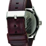 Nixon Sentry Leather A1051524-00. Blue and Brown Watch (42mm Blue/Silver Watch Face/ 23mm Brown Leather Band)