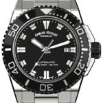 Armand Nicolet Men’s Diver Automatic Watch with Stainless Steel Bracelet A480AGN-NR-MA4480AA