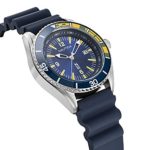 Nautica N83 Men’s NAPUSF914 Urban Surf Navy/Yellow Silicone Strap Watch