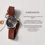 Fossil Men’s Commuter Quartz Leather Chronograph Watch, Color: Silver, Brown (Model: FS5402)