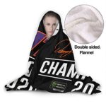 FGHFGHF Denny Hamlin 2020 Champion Wearable Blanket Fleece Hooded Robe Cloak Throw Quilt Poncho Microfiber Plush Warm Wrap for Watch Tv Sofa Lounge Bed Napping 80″X60″