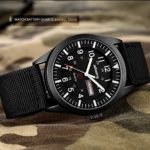 Infantry Mens Military Army Outdoor Sport Watch Field Tactical Black Wrist Watches for Men Waterproof 24 Hour Work Wristwatch Nylon Strap