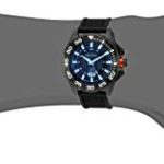 Nautica Men’s ‘Westview’ Quartz Stainless Steel and Silicone Casual Watch, Color:Black (Model: NAPWSV005)