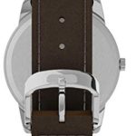 Timex Men’s T20041 Easy Reader 35mm Brown Leather Strap Watch