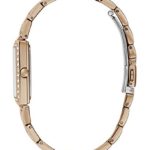 GUESS Women’s Analog Quartz Watch with Stainless Steel Strap, Rose Gold, 18 (Model: GW0026L3)