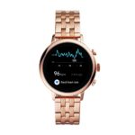 Fossil Women’s Gen 4 Venture HR Heart Rate Stainless Steel Touchscreen Smartwatch, Color: Rose Gold 5-Link (Model: BQD3001)