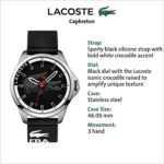 Lacoste Men’s 2010840 Capbreton Analog Display Japanese Quartz Black Watch