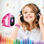 PROGRACE Kids Smart Watch with 90°Rotatable Camera Smartwatch Touch Screen Kids Watch Music Pedometer Flashlight FM Radio Games Digital Wrist Watch for Girls Electronic Learning Toys