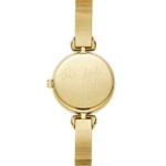 Kate Spade New York Women’s Hollis Quartz Stainless Steel Mother of Pearl Watch, Color: Gold, Black Bangle (Model: KSW1563)