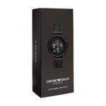 Emporio Armani Men’s Smartwatch 2 Touchscreen Stainless Steel Mesh Smartwatch, Black-ART5019