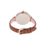 Kate Spade New York Women’s Metro Slim Quartz Stainless Steel, Leather Three-Hand Watch, Color: Rose Gold, Luggage Brown (Model: KSW1534)