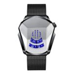 Trkee Fashion Wrist Watches Diamond Style Quartz Watch for Men & Women Water Resistant to 30m