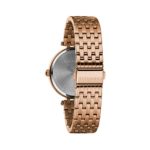 Caravelle Designed by Bulova Women’s Quartz Watch with Stainless-Steel Strap, Rose Gold, 18 (Model: 44L236)