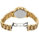 Akribos XXIV Multifunction Everyday Women’s Watch – 3 Subdials, Month Date, Week Date and 24 Hr Functions Complication On Stainless Steel Bracelet – AK1100 (Yellow Gold)