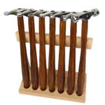 7 Piece Professional Hammer Set w/Wooden Stand for Jewelry Making Forming Texturing Watch Repair Tool
