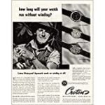 RelicPaper 1945 Croton Aquamatic Watch: Run Without Winding, Croton Watch Print Ad