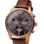 BERING Time | Men’s Slim Watch 10542-562 | 42MM Case | Classic Collection | Calfskin Leather Strap | Scratch-Resistant Sapphire Crystal | Minimalistic – Designed in Denmark