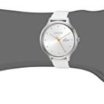 Lacoste Women’s Constance Quartz Stainless Steel and Leather Strap Strap Watch, White, 2001005