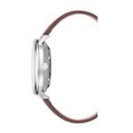 Kenneth Cole New York Men’s ‘Auto’ Automatic Stainless Steel and Leather Dress Watch, Color:Brown (Model: KC15104003)