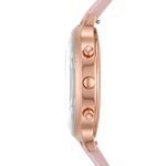 Fossil Women’s 42MM Charter HR Heart Rate Stainless Steel and Silicone Hybrid HR Smart Watch, Color: Rose Gold, Pink (Model: FTW7013)