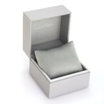 Calvin Klein Women’s Stainless Steel Quartz Watch with Leather Strap, White, 8 (Model: K8P231L1)