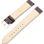 Hadley-Roma 18mm ‘Men’s’ Leather Watch Strap, Color:Brown (Model: MSM717LB 180)