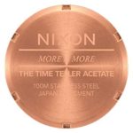NIXON Time Teller Acetate 100m Water Resistant Women’s Analog Fashion Watch (37mm Watch Face, 20mm Acetate Band) – Rose Gold/Pink Tortoise