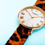 Akribos XXIV Women’s Rose Gold Case Leopard Print Cavallino Leather Strap Watch – AK1080RG