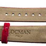 Locman Women’s 16mm Red Satin Leather Watch Band Strap with Silver Buckle