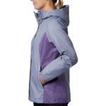 Columbia Women’s Plus-size Arcadia II Hooded Jacket, Waterproof and Breathable Outerwear, -New Moon/plum purple, 2X
